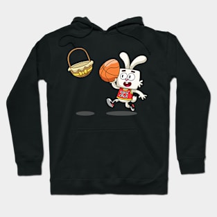 Happy Easter Shirt Kids Boys Bunny Dunk Basketball Easter Hoodie